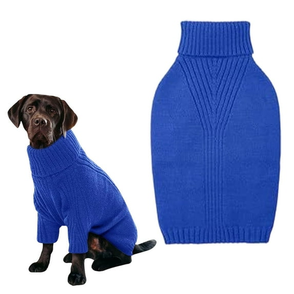 Homesteed Dog Sweater Thermal Knit Turtleneck Winter Dog Clothes Stretchy Pullover Warm Pet Outfit for Large and Extra Large Dogs
