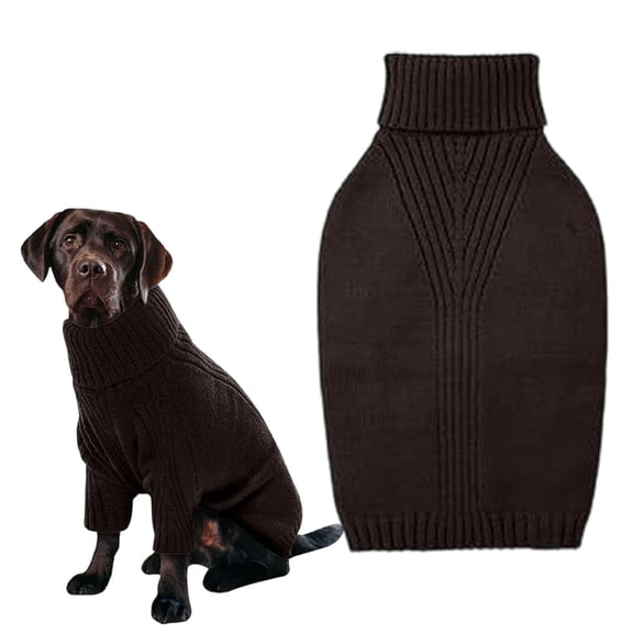 Homesteed Dog Sweater Thermal Knit Turtleneck Winter Dog Clothes Stretchy Pullover Warm Pet Sweater for Large and Extra Large Dogs Cold Weather