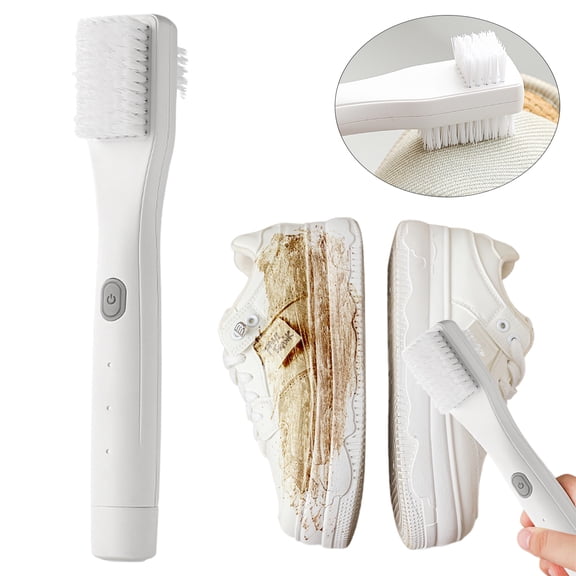 Homesteed Electric Shoe Cleaner Kit 3 Rechargeable Polishing Brush Portable Shoe Care Tool for Sneakers Leather Boots Footwear Maintenance 1 pc