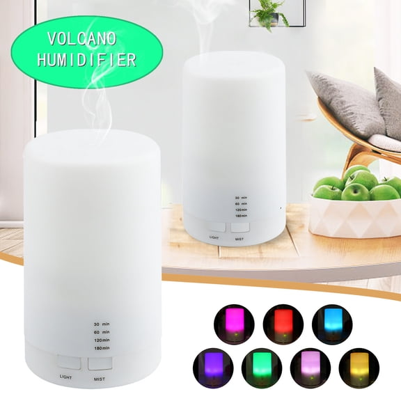 Homesteed Essential Oil Diffuser Aromatherapy Humidifier with 7 Colors LED Night Light Portable USB Air Diffuser Scent Diffuser for Home Office