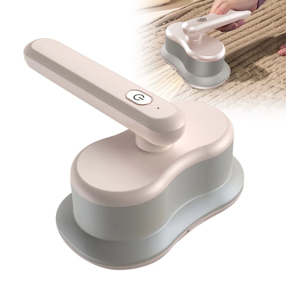 Homesteed Fabric Shaver Lint Remover Electric Lint Shaver Pill Remover Rechargeable Handheld Rotating Blade USB Blue Light Sterilization Sticky Roller