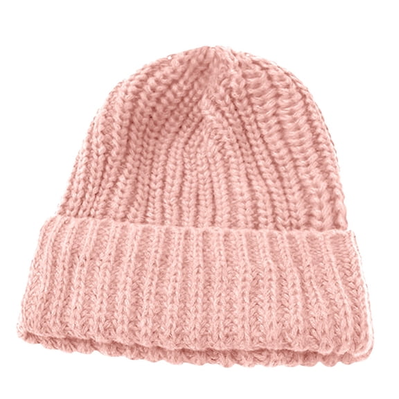 Homesteed Fleece Lined Knit Beanie Unisex Warm Cuffed Winter Hat Windproof Stretch Fit Acrylic Cap for Outdoor Ski Hiking Running