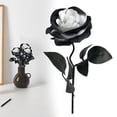 Gothic Roses To Color Homesteed Gothic Artificial Roses Black and Red Fake Flowers for ...
