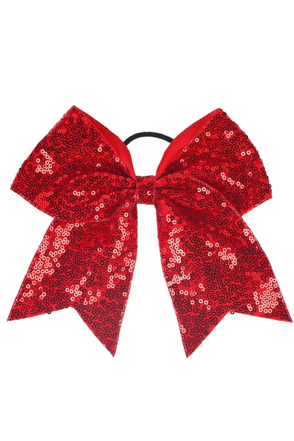 Gradient Sequins Bowknot Hair Scrunchies National Day Patriotic Bow Hair Ties Sparkly Headwear Accessories for Women