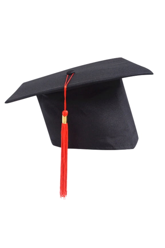 Graduation Cap with Tassel Adjustable Academic Mortarboard for High School College University Commencement Ceremony Photo Prop