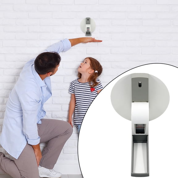 Homesteed Height Measurement For Wall Mounted Retractable Tape Measure Roller Metric Unit Stature Meter For Adult Child Home Clinic