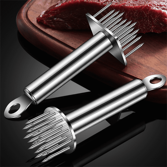 Homesteed Meat Tenderizer Needle Tool Manual Steak Beef Tenderizer for Marinade Penetration Kitchen BBQ Cooking
