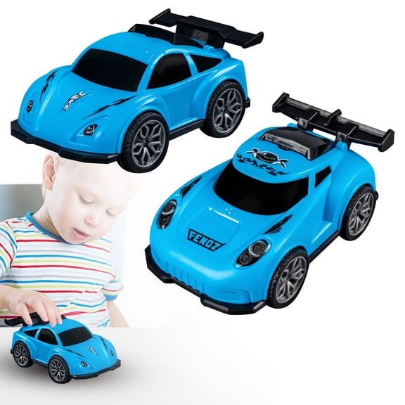 Homesteed Mini Pull Back Drift Car Friction Powered Race Vehicle Realistic Drift Action 2.4x4x1.5 in Push and Go Toy Cars