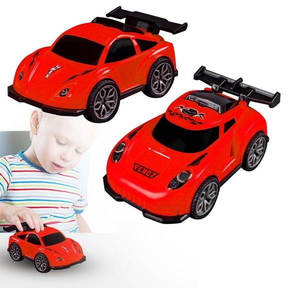 Homesteed Mini Pull Back Drift Car Friction Powered Race Vehicle Realistic Drift Action 2.4x4x1.5 in Push and Go Toy Cars