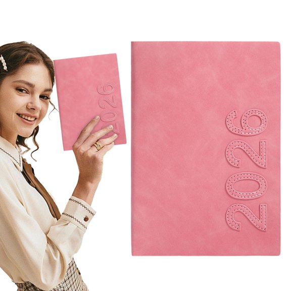 Homesteed Notebook Journal for Women and Men A5 Leather Journal for Work Writing 360 Pages Creative Pink Notebook