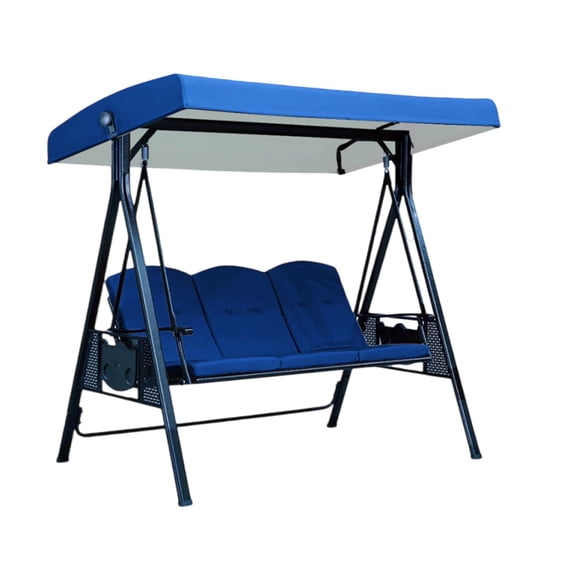 Homesteed Outdoor Swing Canopy Replacement Waterproof Sunshade Patio Swing Cover for Metal Swing Chair Garden Awning Durable Fabric