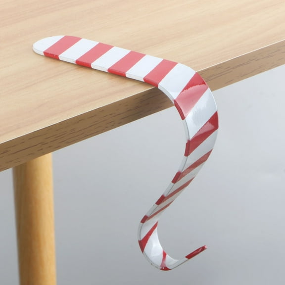 Homesteed Red Christmas Stocking Hook Fireplace Mantel Decor Vintage Holiday Stockings Hanger 1 Pack