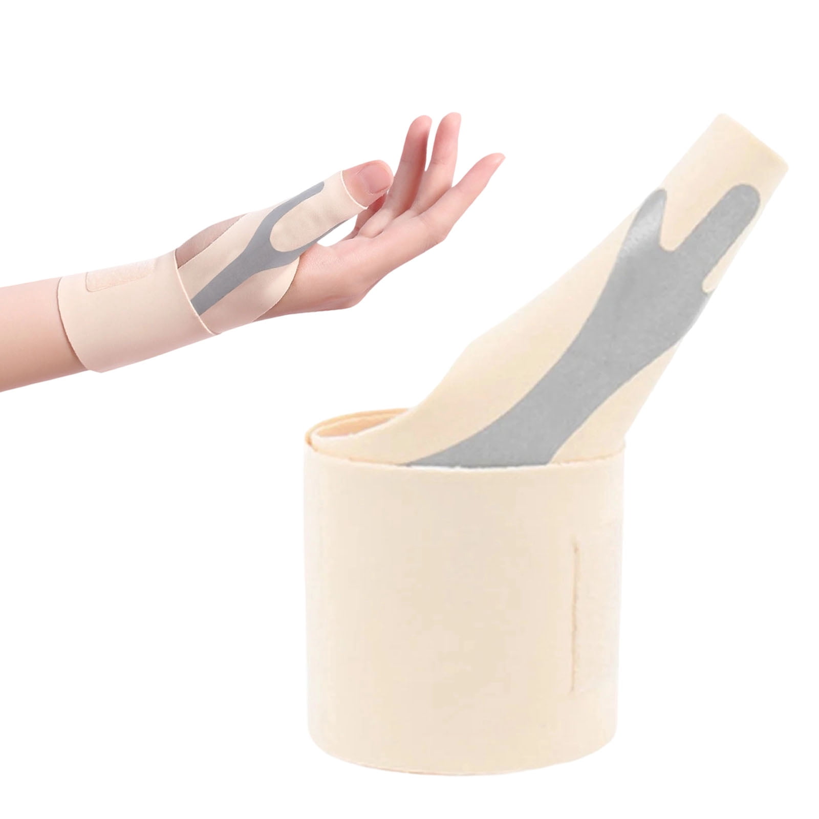 Homesteed Right White Hand Thumb Wrist Brace Compression Sleeve with ...