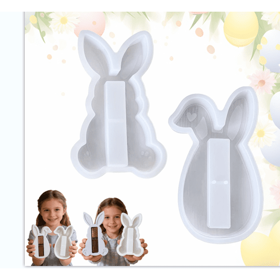 Homesteed Silicone Molds for Resin Rabbit Wallet Epoxy Resin Mold DIY High Transparency Silicone Figurine Replicating Kit for Craft Workshop