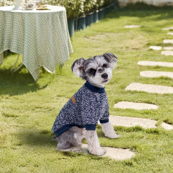 Homesteed Small Dog Clothes Cat Clothes Pet Sweater Dog Hoodie Soft Pullover Warm Reflective Winter Outfit for Chihuahua Small Pets Size S Comfort Fit