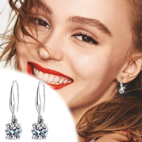 Homesteed Trendy Stackable Stud Earrings Fashion Zircon Earrings Colored Versatile Earrings for Women Stylish Jewelry Gift