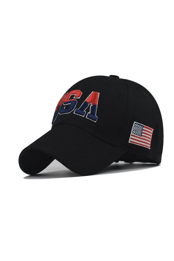 Unisex American Flag Embroidery Corduroy Baseball Cap Vintage Adjustable Patriotic USA Dad Hat For Men Women Summer Outdoor Visor
