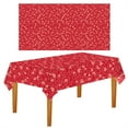 thumbnail image 1 of Homesteed Valentine's Day Party Tablecloth Love Printed Plastic Disposable Table Cover for Holiday and Proposal Decorations, 1 of 9