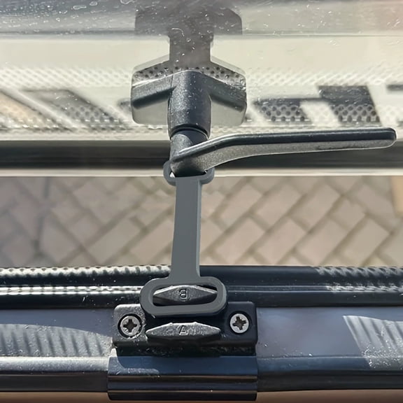 Homesteed Window Opening Control Device RV Window Stopper for Ventilation Safety Locks Sash Vent Latch and Limiters in Dark Gray