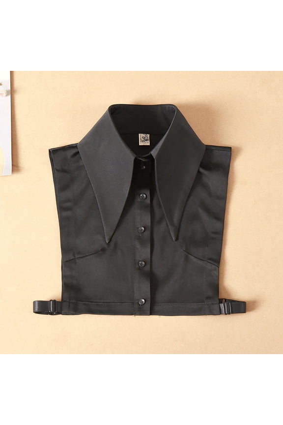 Women Detachable Collar Button Dickey Collar False Shirt Blouse Layering False Collar Adjustable Mock Neck Top Accessory