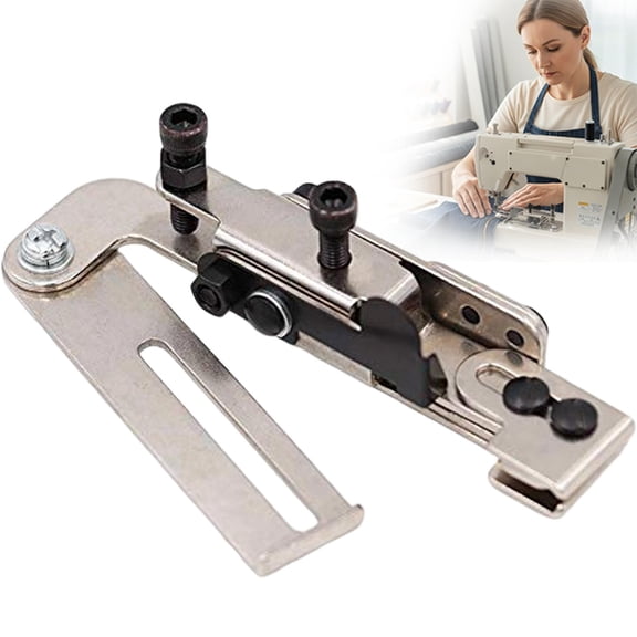 Homesteed Zipper Foot for Sewing Machine Universal Metal Seam Zipper Installation Tool Repair Kit Spare Part for Brother Singer Flat Lock