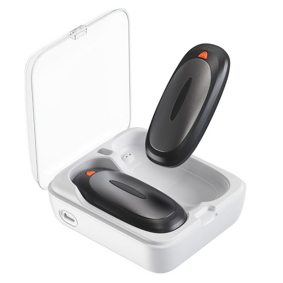 Homester Hand Warmers Rechargeable 2 Pack, 14000mAh Rechargeable Hand Warmer, 60Hrs Long Heating Electric Hand Warmer with Charging Case Gifts for Christmas Outdoors, Hunting, Golf, Camping Men Women