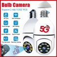 thumbnail image 1 of Homester Light Bulb Security Camera -5G& 2.4GHz WiFi 2K Security Cameras Wireless Outdoor Motion Detection and Alarm,Two-Way Talk,Color Night Vision,Human Detection, Bulb Camera Compatible with Alexa, 1 of 10