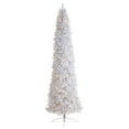 thumbnail image 1 of Homestock 12ft Slim Pre-Lit White Magic Artificial Christmas Tree with 1100 Warm White Lights and 3235 Bendable Branches, 1 of 10