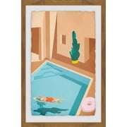 Large Framed Canvas Wall Art Print - 18" Urban Oasis Home Decor