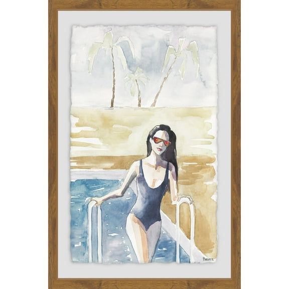 Large Canvas Wall Art 24" Paradise Painting Print - Modern Home Decor, Custom Wall Canvas