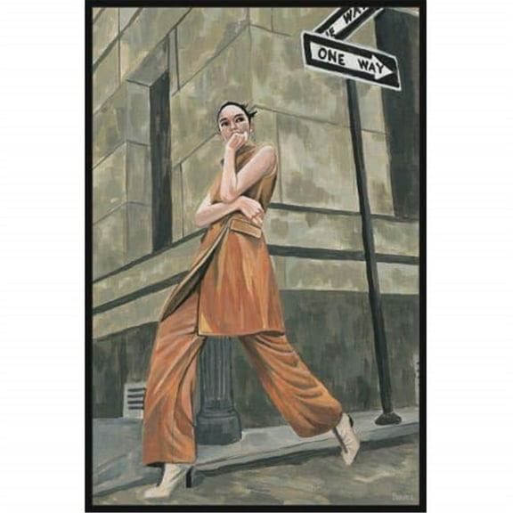 Large Canvas Wall Art 24" Retro Painting Print - Modern Home Decor, Custom Wall Canvas