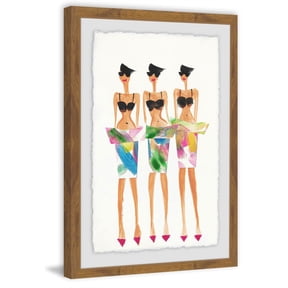 Large Canvas Wall Art 24" Trio Painting Print, Modern Home Decor, Framed Canvas Prints, Custom Wall Art