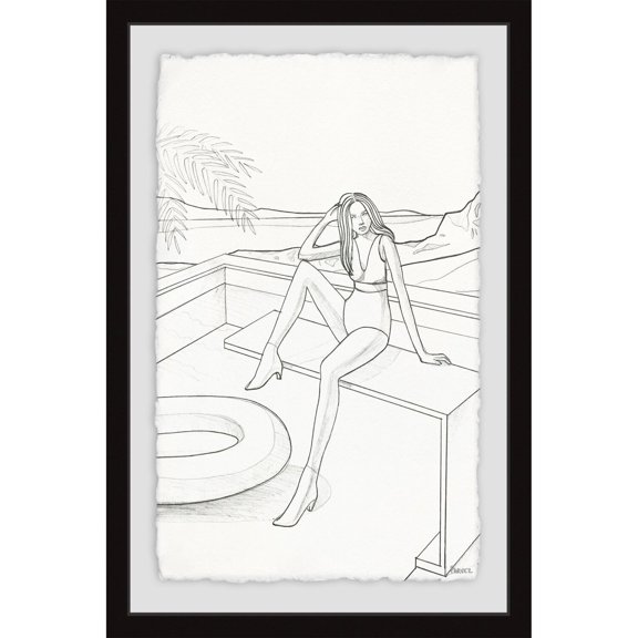 Framed Canvas Wall Art Print 36"L - Attic Boots Painting, Modern Home Decor, Custom Canvas Art