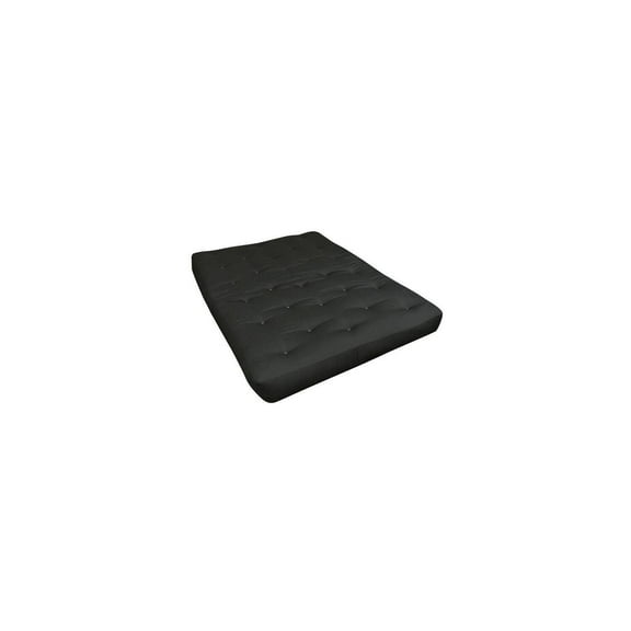 6 Inch Futon Mattress Twin Loveseat Size - Black Foam Mattress for Sofa Bed
