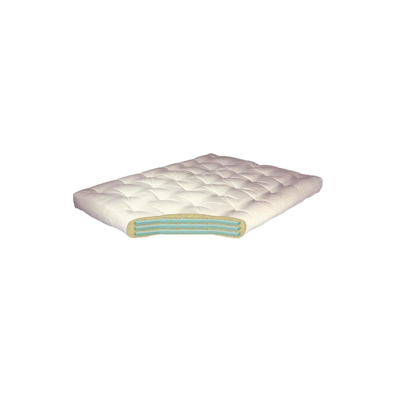 King Size Futon Mattress - 9 Inch Comfort Foam Mattress for Sofa Bed - Black Duct Cover
