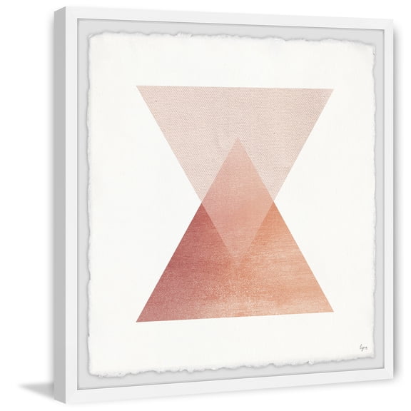 Triangle Framed Wall Art Print - 32x32 Abstract Home Decor - Modern Digital Art for Living Room