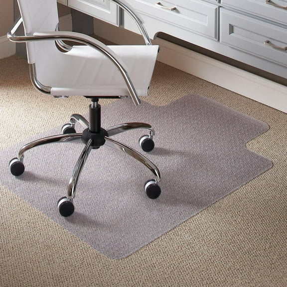 Chair Mat for Carpet Low Pile, 36x48 Rectangle with Lip, Office Floor Protector