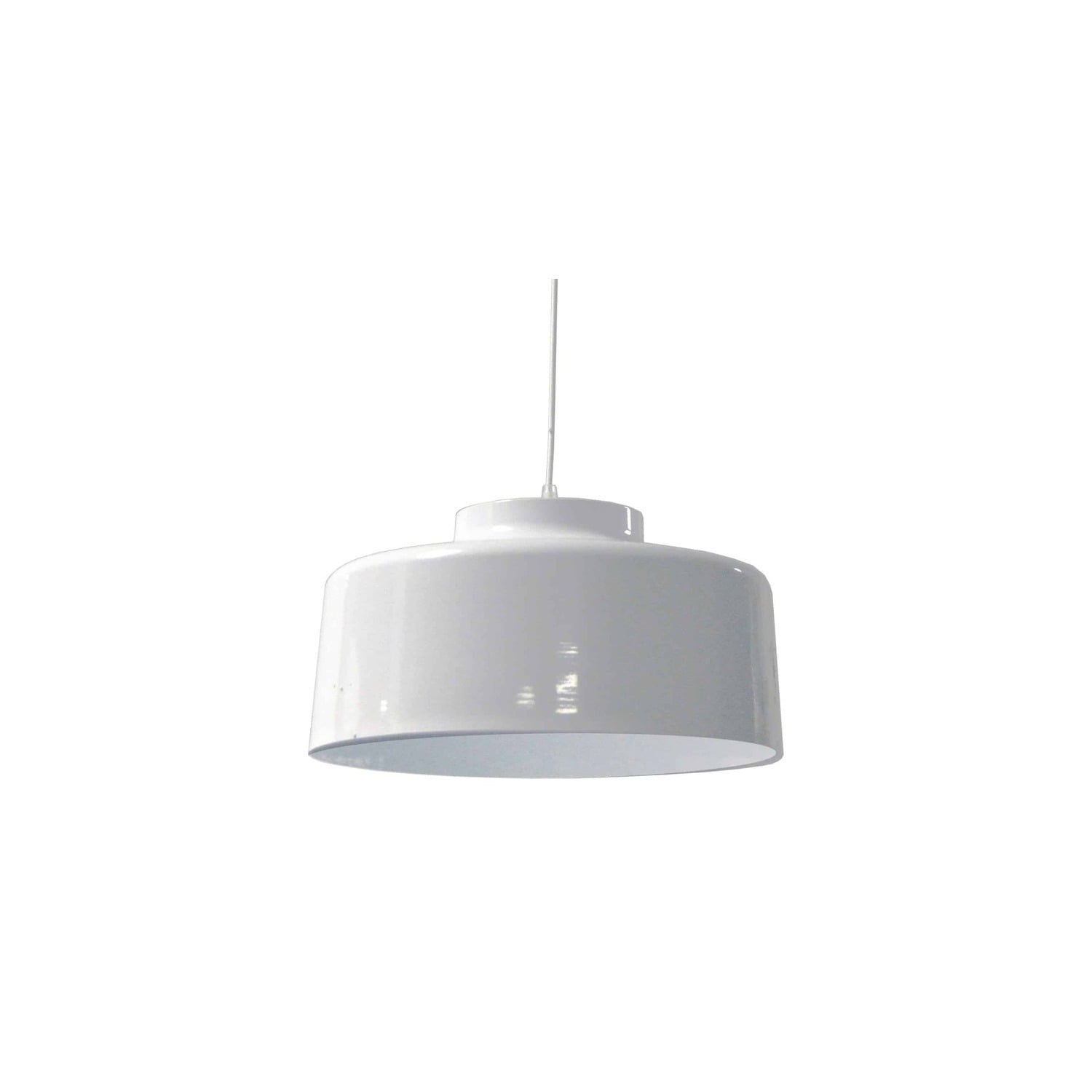 Antique Chandelier Pendant Light - White Metal Transitional Ceiling Light Fixture for Dining Foyer