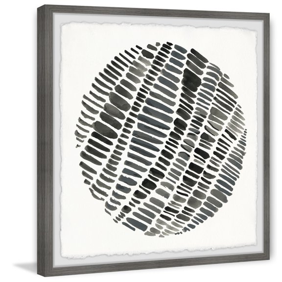 Antique Sphere Framed Print - 12x12" Wall Art - Abstract Digital Art Decor for Home & Office