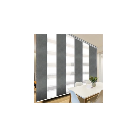 Adjustable Panel Track System - Steel Room Divider153" Wide Window Treatment