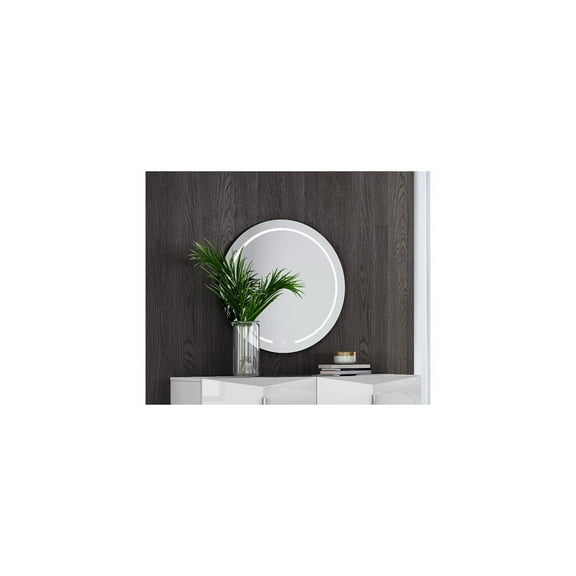 Round Wall Mirror Modern Decorative Vanity Mirror for Bathroom Bedroom Living Room