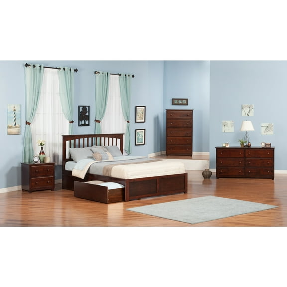 Homestock Artisanal Attic King Platform Bed With Flat Panel Footboard And Turbo Charger With Bed Drawers In Grey
