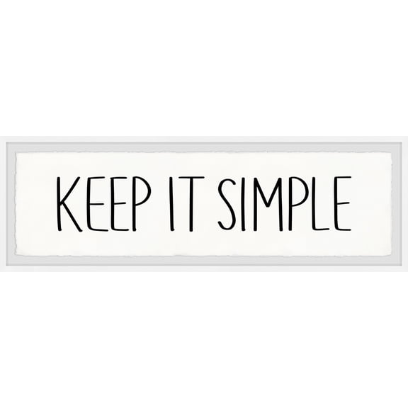 Asian Wall Art Print Framed - Simple Text Canvas Painting for Living Room Decor