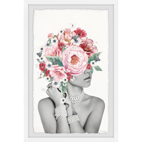 Asian Portrait Canvas Wall Art - Framed Painting Print, Modern Home Decor, Large Size 16x24