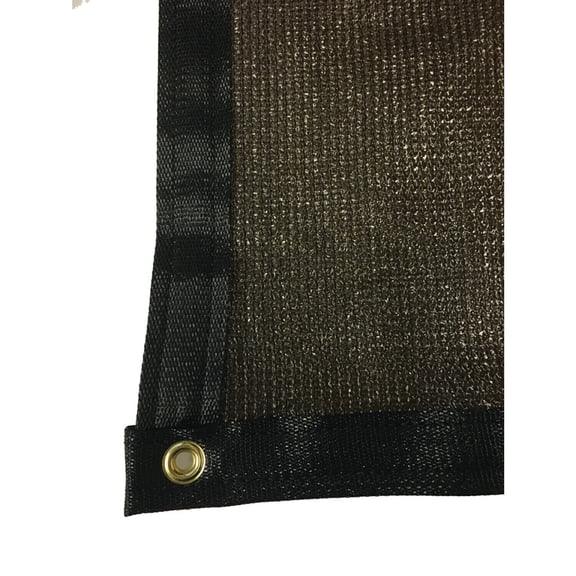 Shade Cloth 7.8Ft x 20Ft - Brown Privacy Screening - UV Stable Fabric