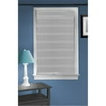 thumbnail image 1 of Homestock Asian Allure Cordless Celestial Sheer Double-Layered Window Roller Shade - 48" Width X 72" Length (Heather Gray) - Light Filtering Vinyl Window Privacy Blinds For Bedroom & Dining Room, 1 of 4