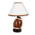 thumbnail image 1 of Soccer Ball Table Lamp - Ceramic Sports Lamp, 12"H, Linen Shade, Room Decor, Fan Gift, UL Listed, 1 of 1