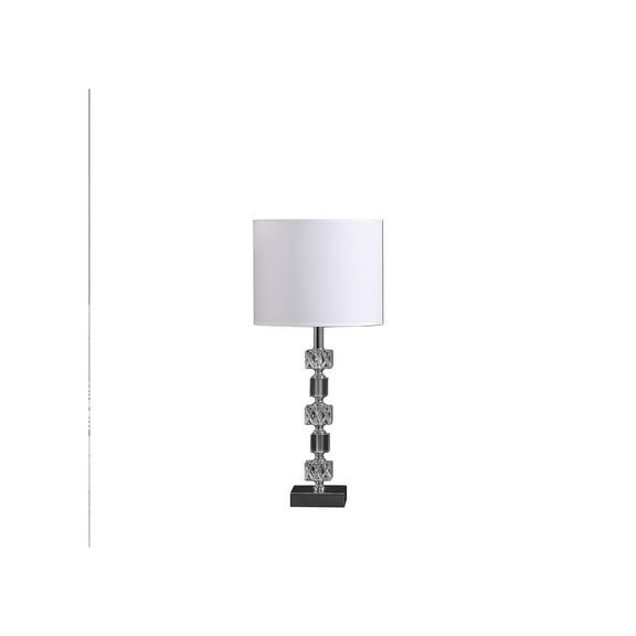 Prism Cube Table Lamp - Baroque Style Crystal Orb Lamp - Modern Living Room Accent Lighting