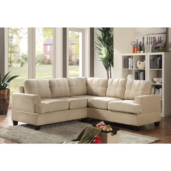 Sectional Sofa Vanilla Homestock Modern Compact Seating for Apartments & Small Spaces