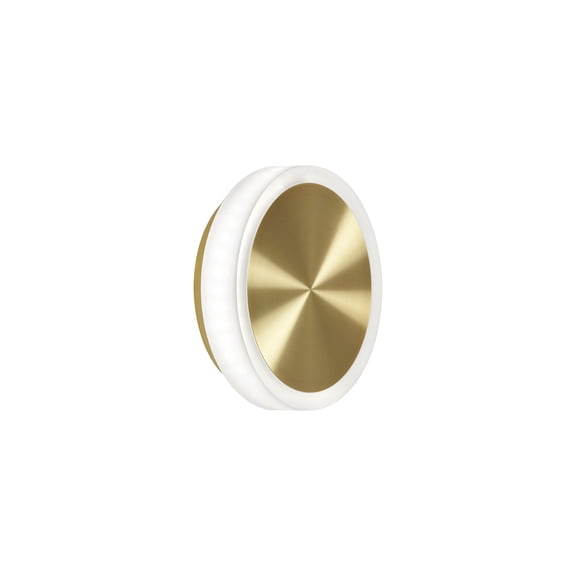 Homestock Baroque Brilliance 12W Wall Sconce, Satin Chrome W/ Frosted Acrylic Diffuser